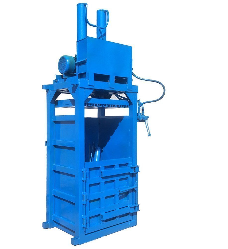 Vertical hydraulic waste paper baling press machine manufactured by Desire Hydraulics